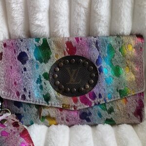 Keep It Gypsy Wristlet With Upcycled LV Accent